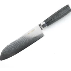 Couteau santoku Damarus noir - 29.5 cm-Gam'Hotel Best
