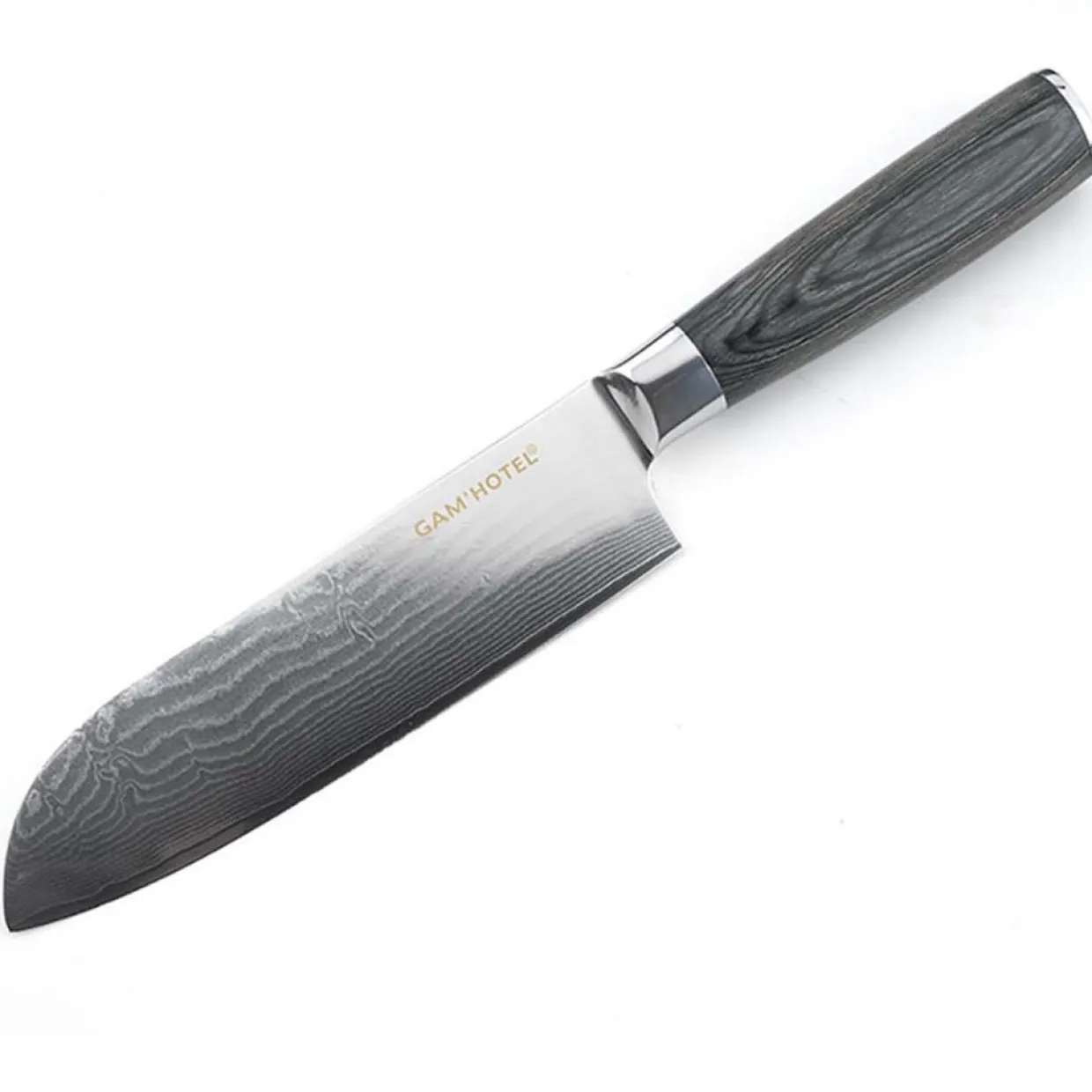 Couteau santoku Damarus noir - 29.5 cm-Gam'Hotel Best