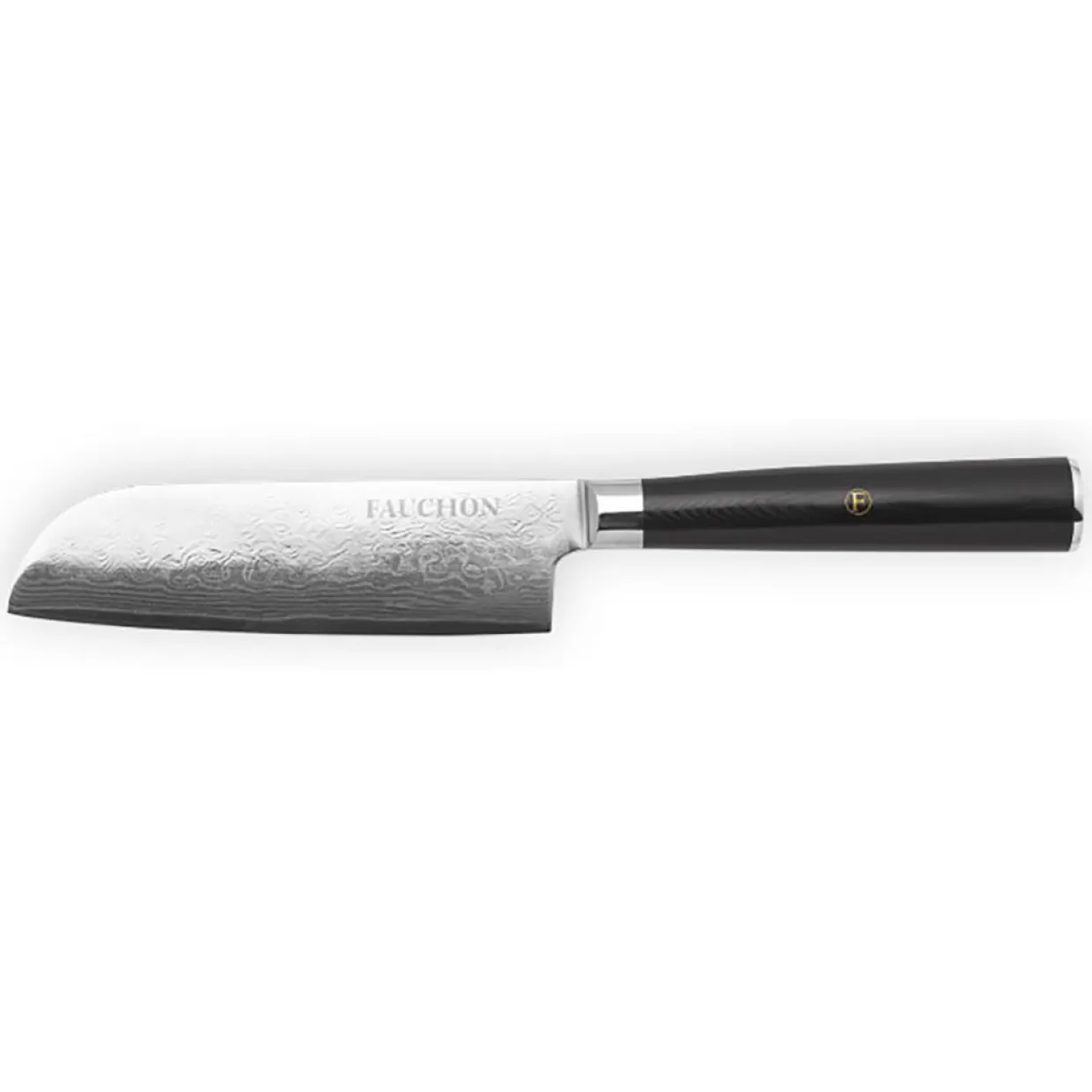 Fauchon Couteaux^Couteau santoku Damas noir - 25.5 cm