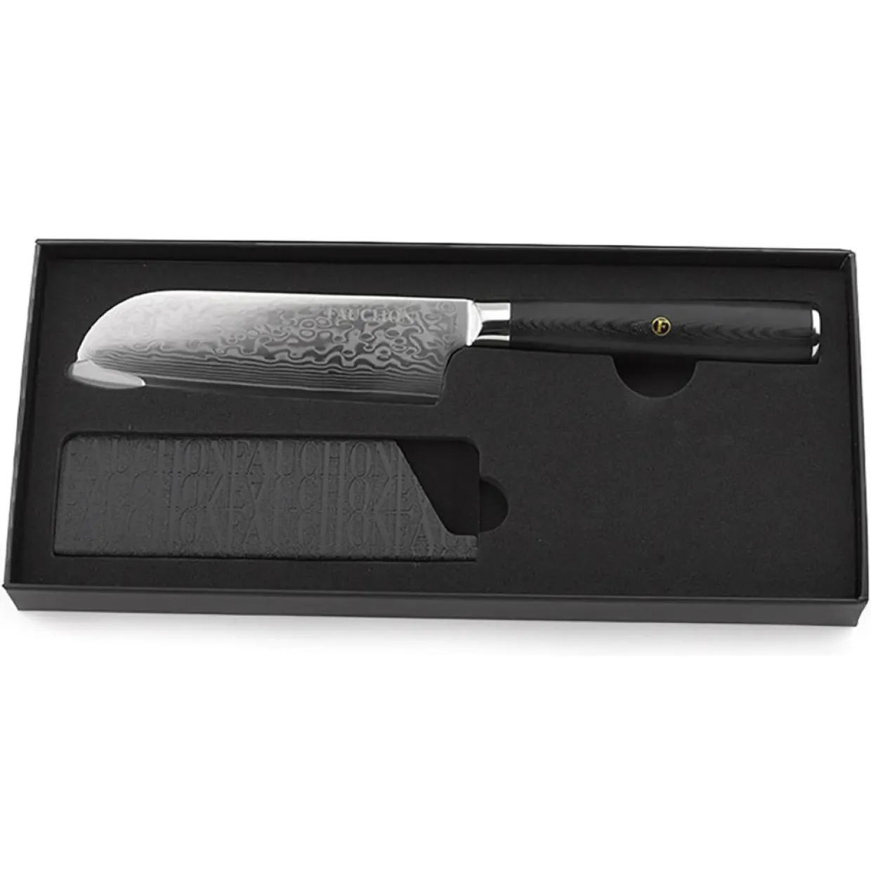 Fauchon Couteaux^Couteau santoku Damas noir - 25.5 cm