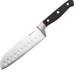 Couteau santoku Hiro noir/rouge - 25.5 cm-Gam'Hotel