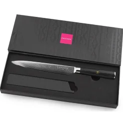 Couteau trancher Damas noir - 32.5 cm-Fauchon Best