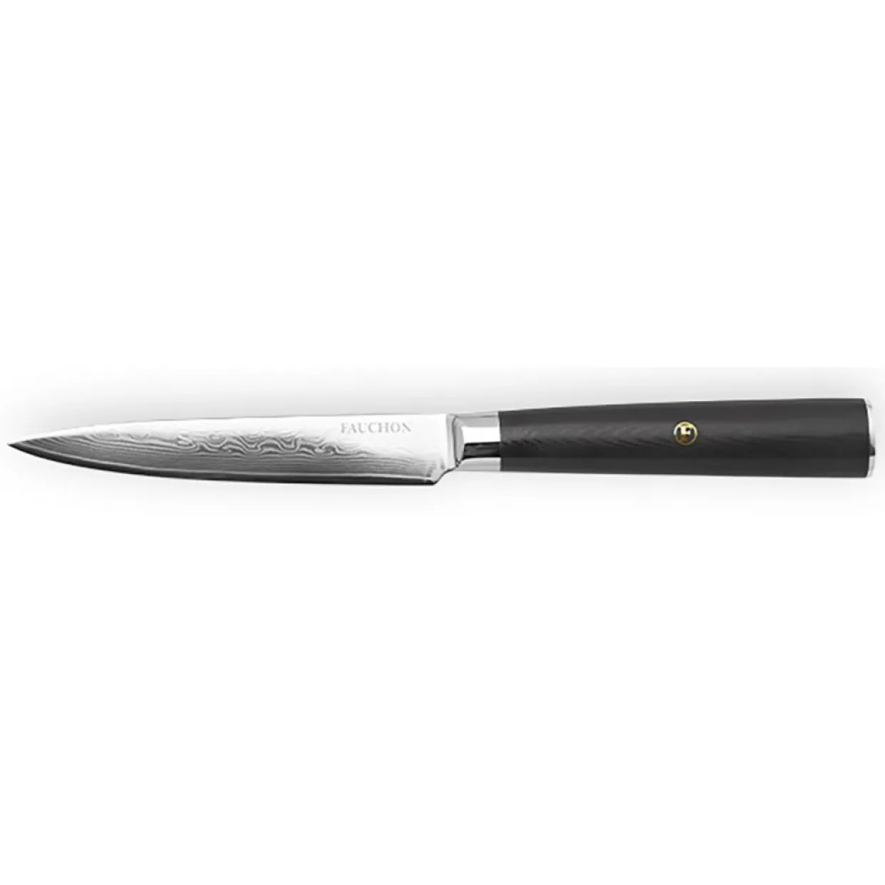 Couteau utilitaire Damas noir - 23 cm-Fauchon New