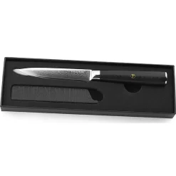 Couteau utilitaire Damas noir - 23 cm-Fauchon New
