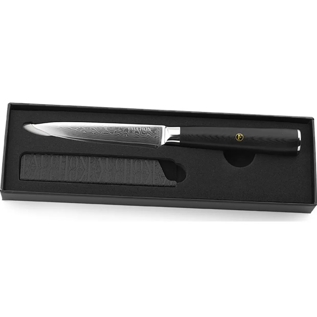 Couteau utilitaire Damas noir - 23 cm-Fauchon New