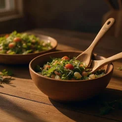 Bjorn Couverts De Table^Couverts à salade en bois d'acacia SKOV marron