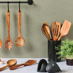 Bjorn Couverts De Table^Couverts à salade en bois d'acacia SKOV marron