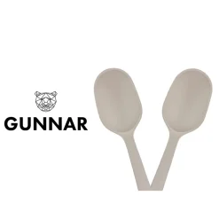 Couverts à salade en bois et silicone GUNNAR beige/marron-Bjorn Discount