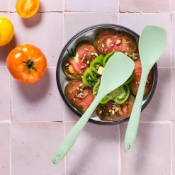 Bjorn Couverts De Table^Couverts à salade en silicone IVAR vert pâle