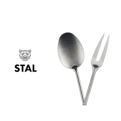 Bjorn Couverts De Table^Couverts à salade et barbecue en acier inoxydable STAL inox