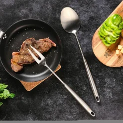 Bjorn Couverts De Table^Couverts à salade et barbecue en acier inoxydable STAL inox