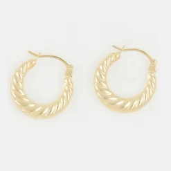 Femme Instant d'Or Boucles D'Oreilles^Créoles Iseult or jaune - 15 mm