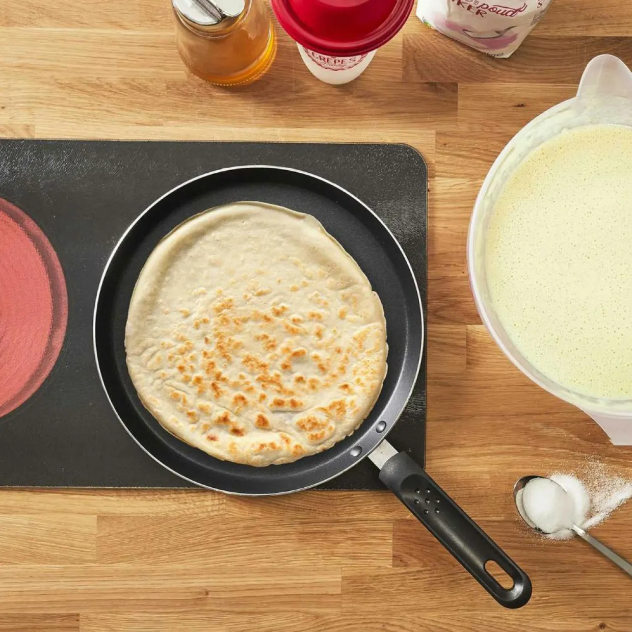 Crêpière induction noire - 44x2x28 cm-Cook Concept Online
