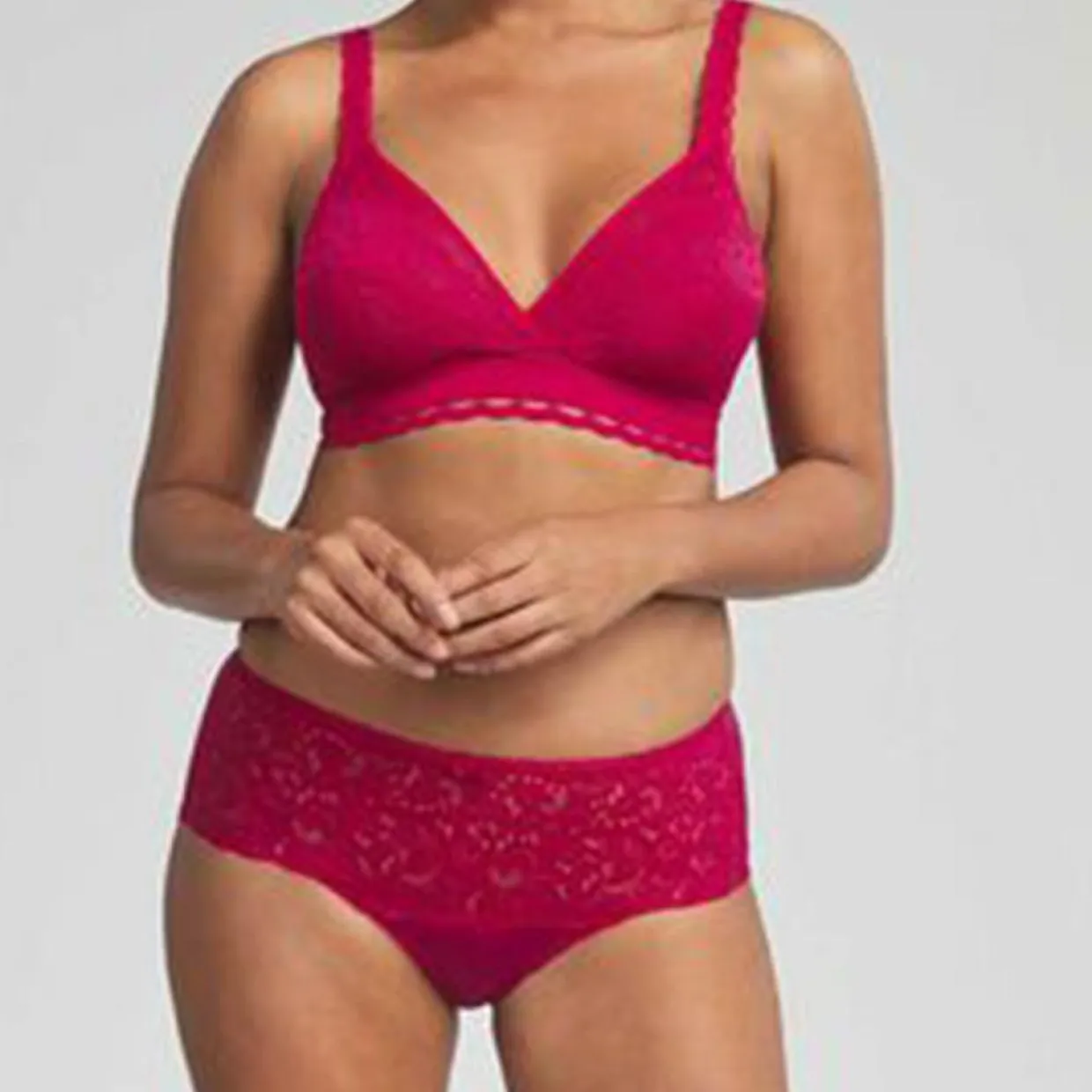 Femme Playtex Lingerie, Nuit^Culotte en dentelle Coeur Croisé Féminin doux begonia
