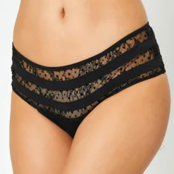 Femme Huit Lingerie, Nuit^Culotte Flock noire