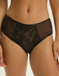 Femme Esotiq Lingerie, Nuit^Culotte K Nacre6 Chocolat Noire