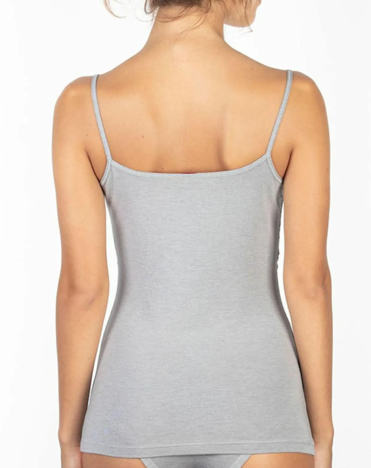 Débardeur Caroline en Micromodal gris clair-Mare New