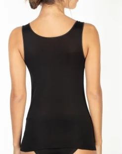 Femme Mare Tops Et Blouses^Débardeur Dora en Coton avec dentelle noir