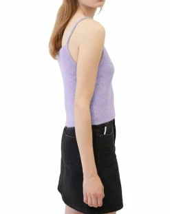 Femme Marc O'Polo T-Shirts^Débardeur en Alpaga & Laine mélangés cropped violet clair