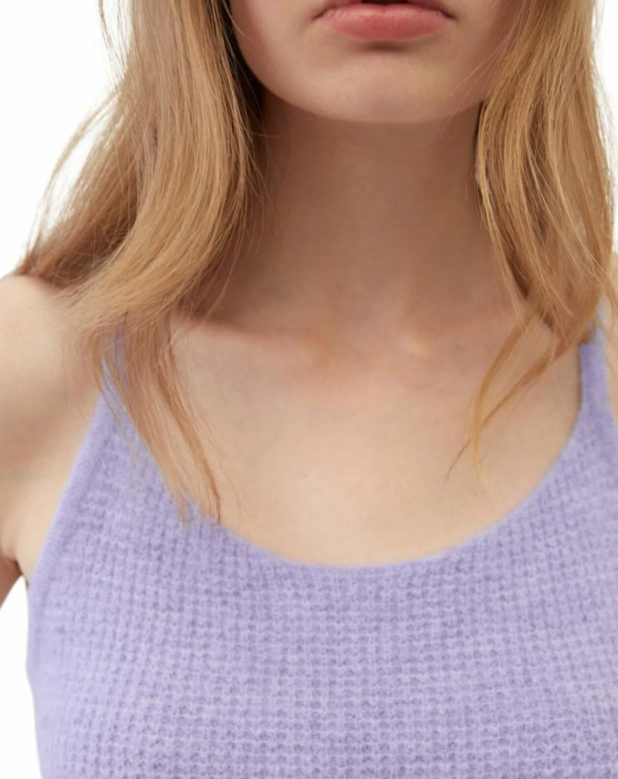 Femme Marc O'Polo T-Shirts^Débardeur en Alpaga & Laine mélangés cropped violet clair