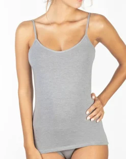 Débardeur Lucie en Micromodal gris clair-Mare Outlet