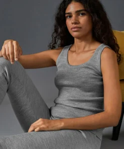 Femme Rodier Gilets Et Cardigans^Debardeur Ségolène 100% laine Cotelé gris argent
