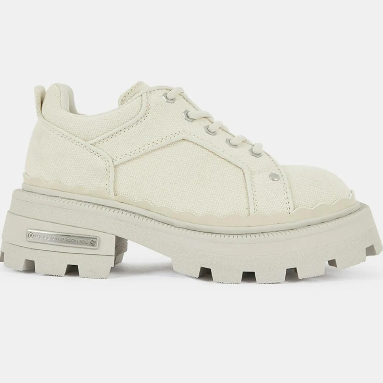 Femme Eytys Derbies^Derbies Detroit crème - Talon 5 cm