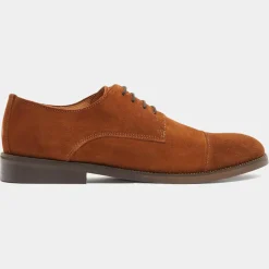 Derbies en Cuir camel-Comptoir GL Outlet