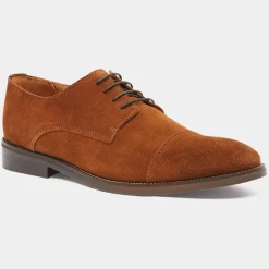 Derbies en Cuir camel-Comptoir GL Outlet