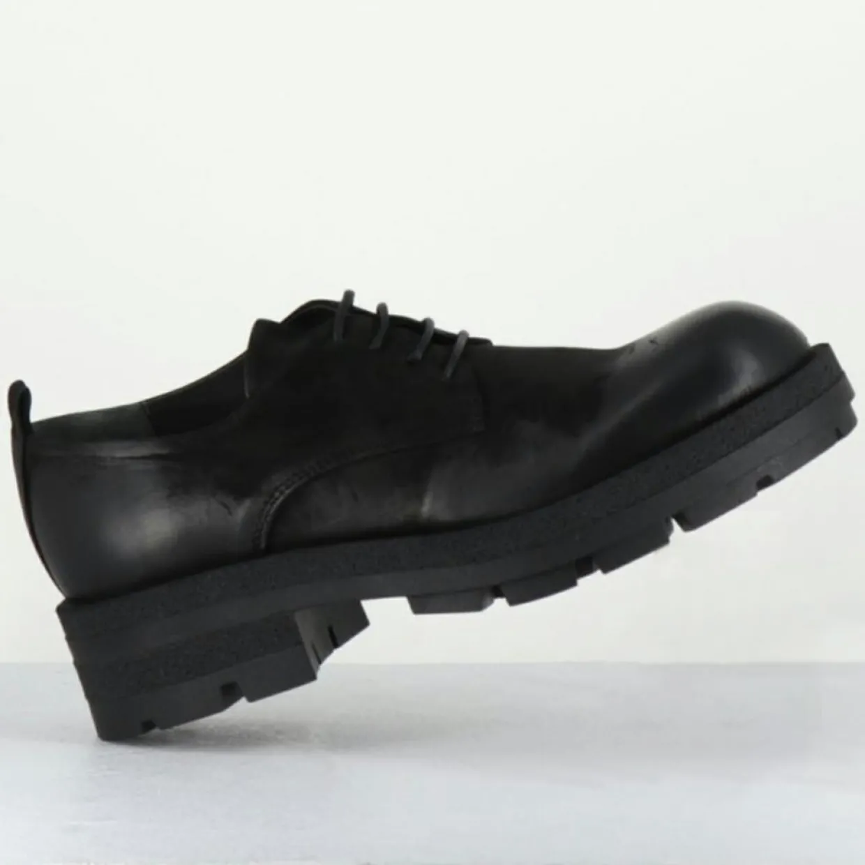 Derbies en Cuir dabran sienne noires-Garrice Lab Outlet