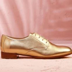 Femme Cosmoparis Derbies^Derbies en Cuir Epsilon dorées