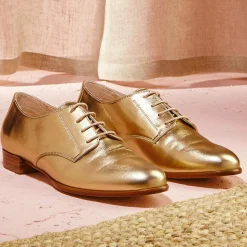Femme Cosmoparis Derbies^Derbies en Cuir Epsilon dorées