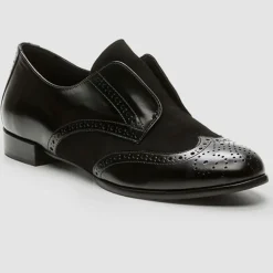 Femme Cosmoparis Derbies^Derbies en Cuir et Velours de Cuir Elima noires
