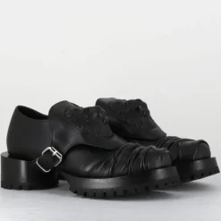 Derbies en Cuir lion noires - Talon : 9.5cm-SDM Outlet