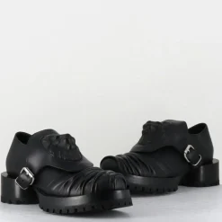 Derbies en Cuir lion noires - Talon : 9.5cm-SDM Outlet