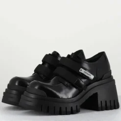 Derbies en Cuir M6349 noires - Talon : 5.5cm-Premiata Outlet