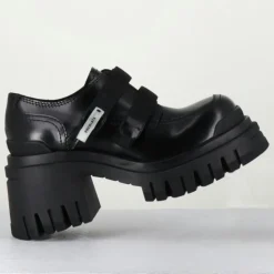 Derbies en Cuir M6349 noires - Talon : 5.5cm-Premiata Outlet