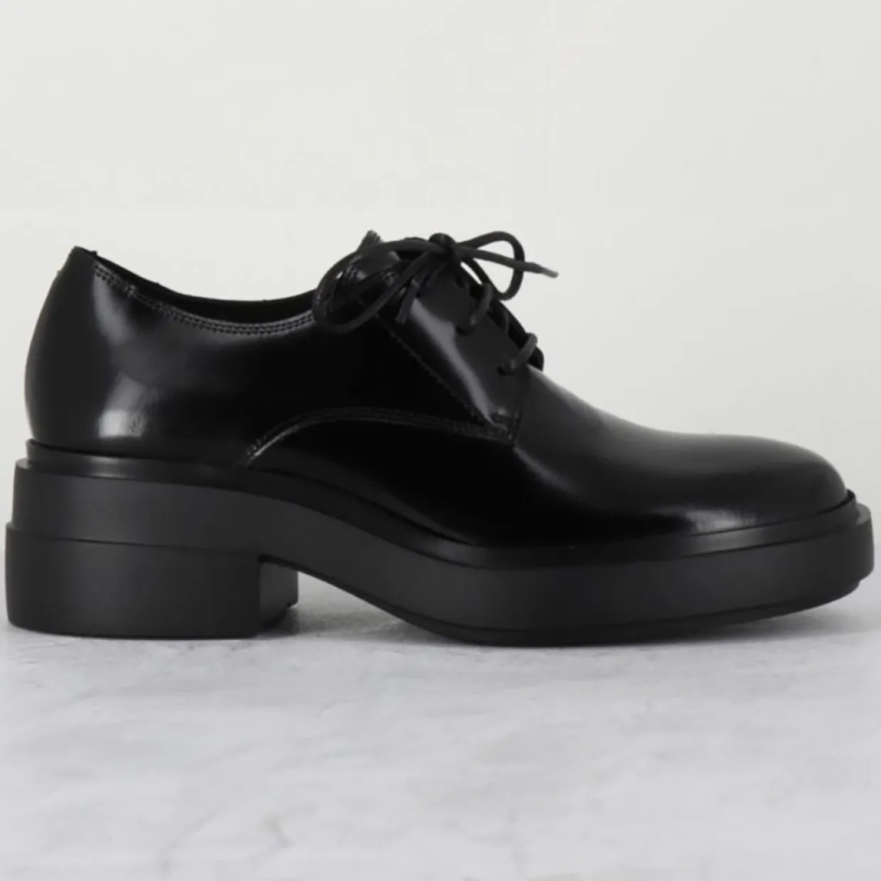Femme Vic Matie Derbies^Derbies en Cuir noires - Talon 5.5 cm