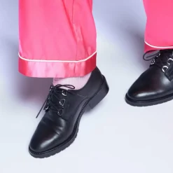 Derbies en Cuir Volido noires-Cosmoparis Hot