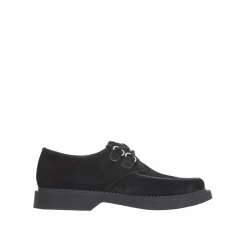 Femme Saint Laurent Derbies^Derbies en daim Teddy noires