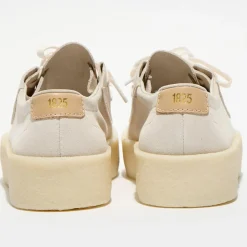 Homme Clarks Derbies^Derbies en Velours de Cuir Ashcott Cup écrues