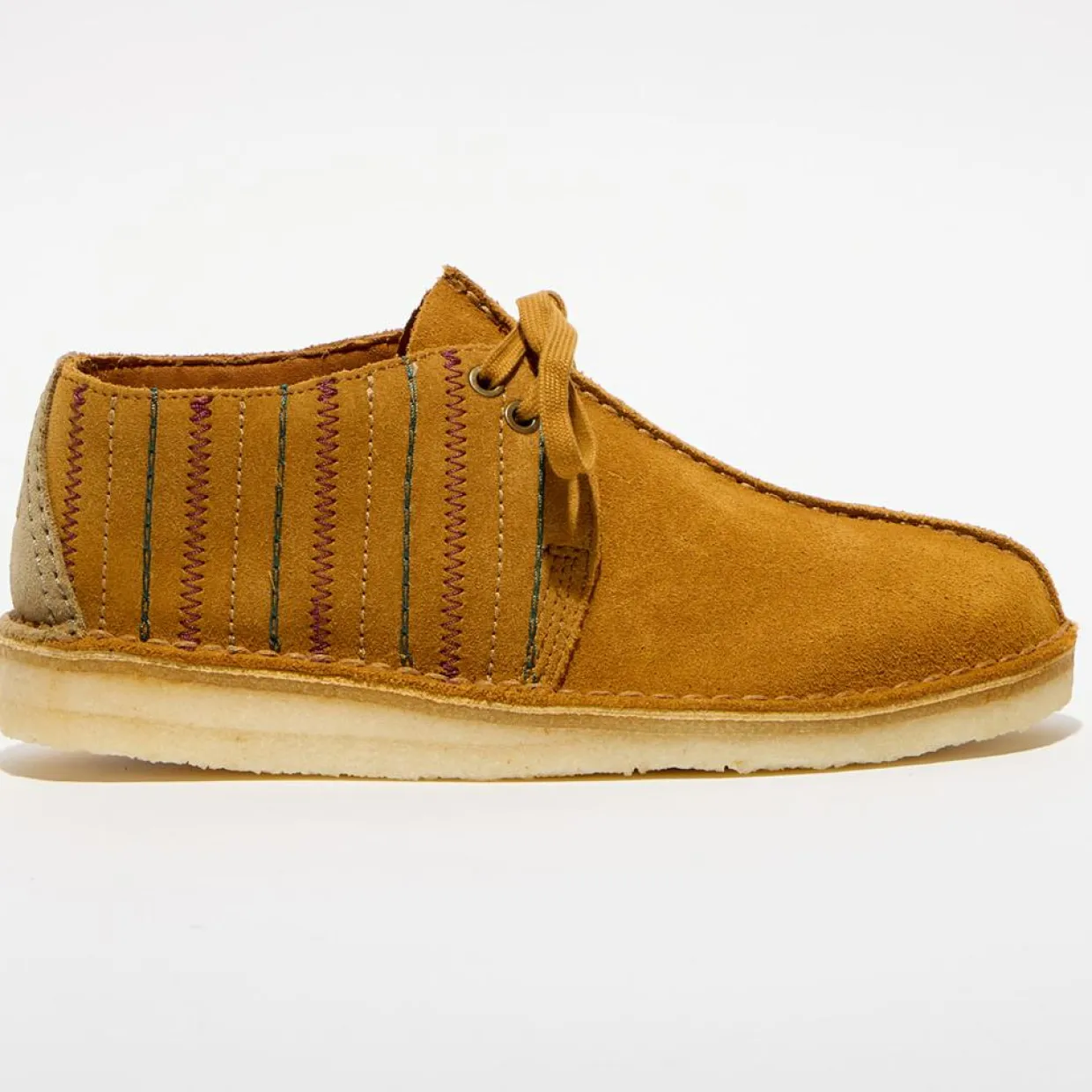 Derbies en Velours de Cuir Desert Trek ocre-Clarks Sale