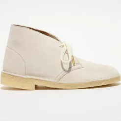 Desert boots en Velours de Cuir Desert écrues-Clarks Online