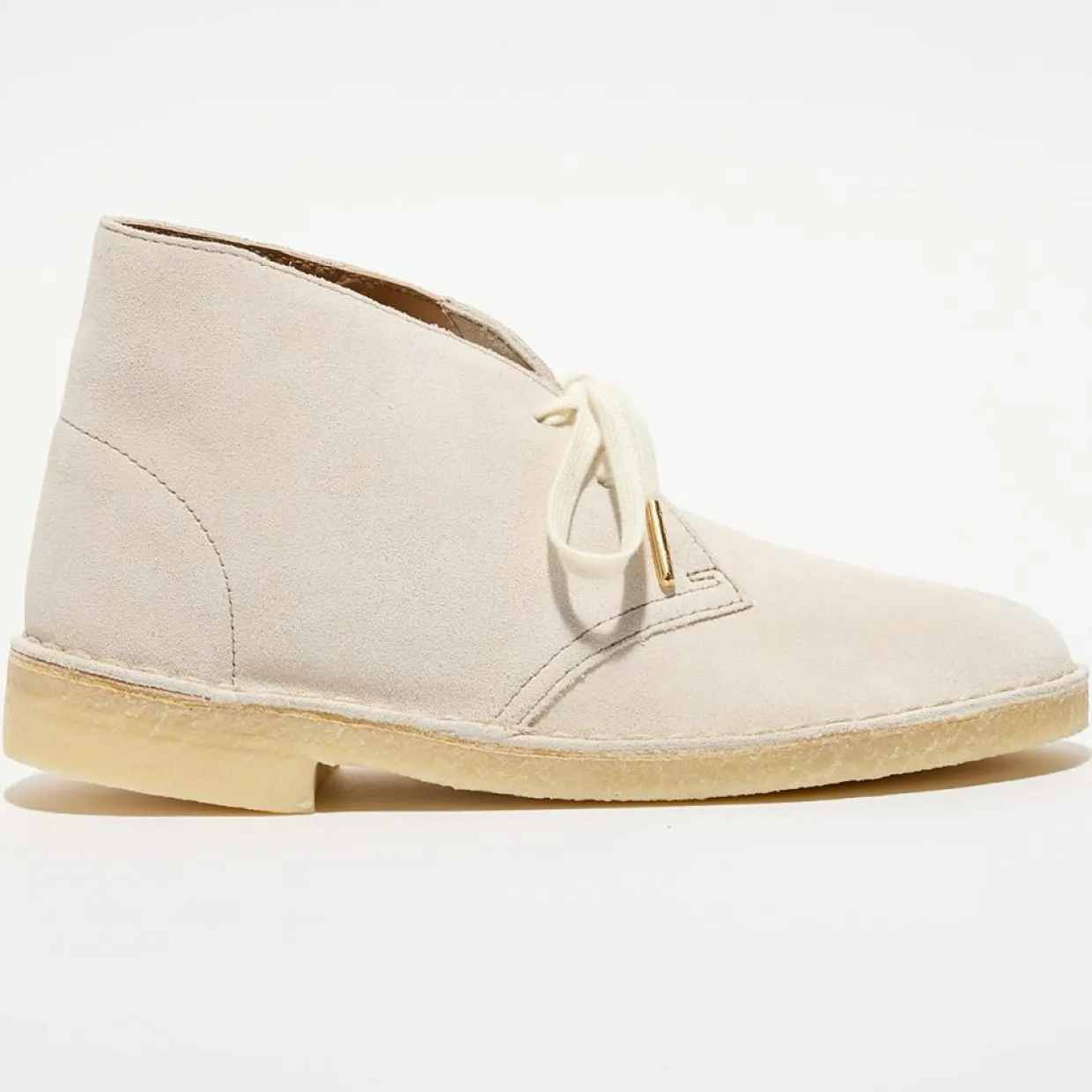 Desert boots en Velours de Cuir Desert écrues-Clarks Online