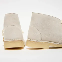 Desert boots en Velours de Cuir Desert écrues-Clarks Online