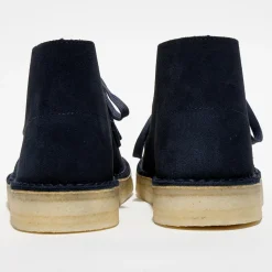 Homme Clarks Boots^Desert boots en Velours de Cuir Coal marine