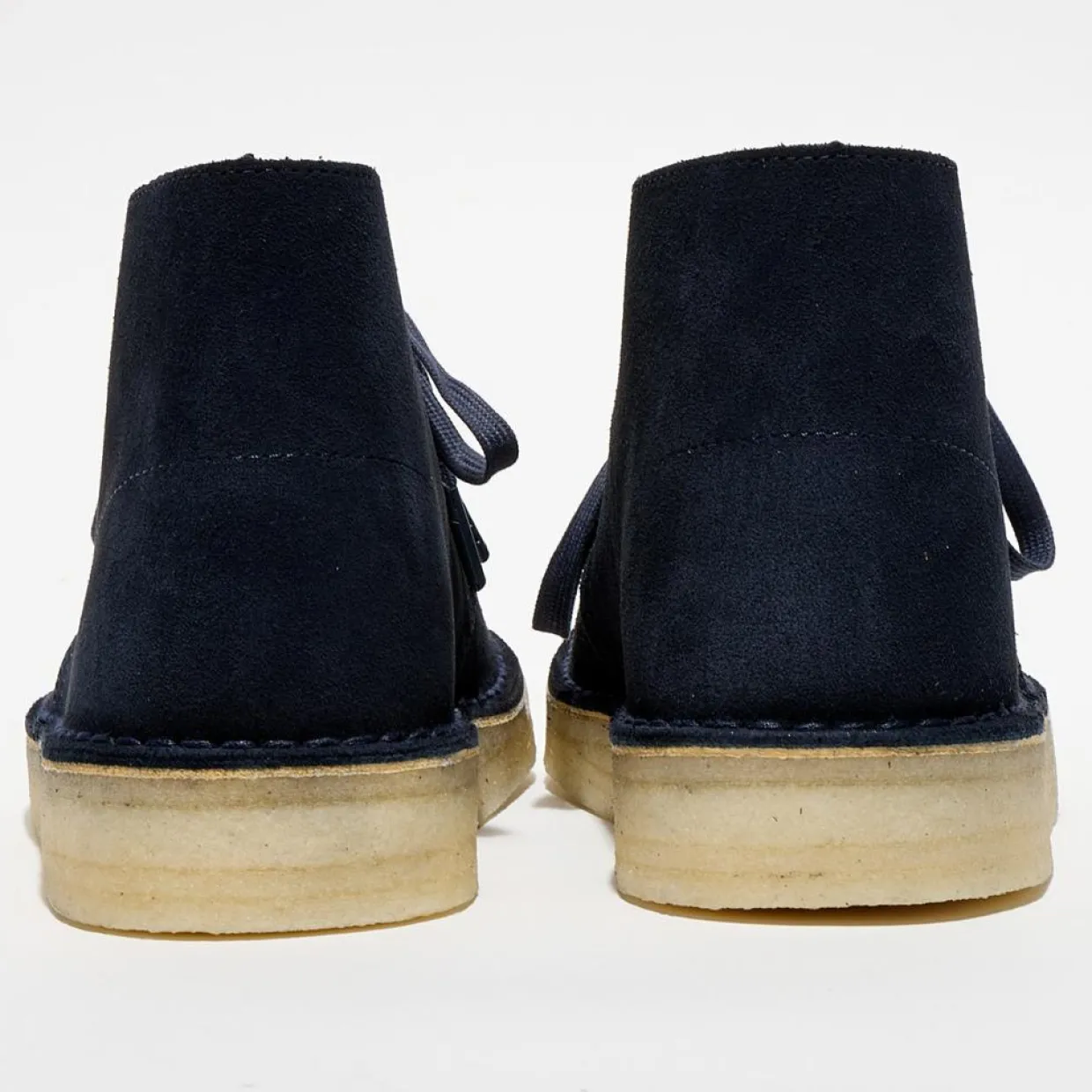 Homme Clarks Boots^Desert boots en Velours de Cuir Coal marine