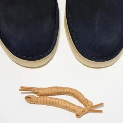 Homme Clarks Boots^Desert boots en Velours de Cuir Coal marine