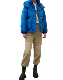 Doudoune à capuche Puffer bleue-Marc O'Polo New