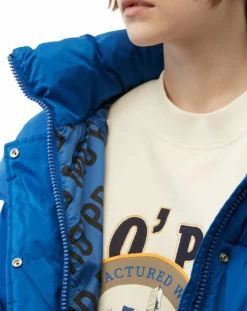 Doudoune à capuche Puffer bleue-Marc O'Polo New